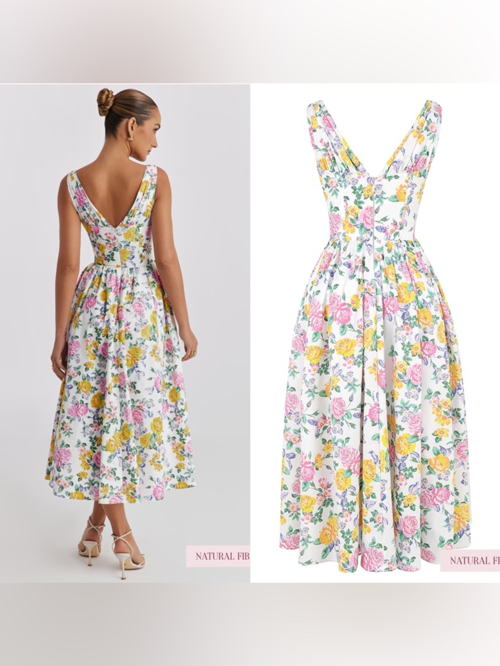 House of CB Emmelina floral cotton blend dress - Picture 3 of 13